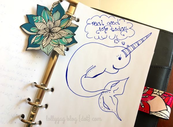 bullet journaling narwhal lollygag blog